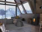 Stufa a legna in ghisa smaltata con sistema di recupero calore e filtro catalitico EMI EOS - immagine 2